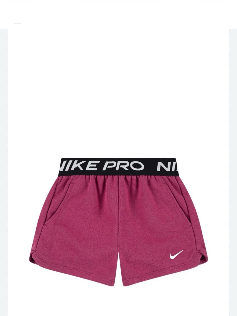 Nike Girls' Logo-Waistband Athletic Shorts in Berry